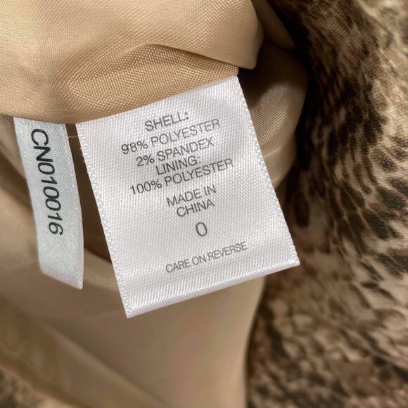 NEW YORK & COMPANY Brown Snake Print Stretch Lined Pencil Skirt - Picture 3 of 10